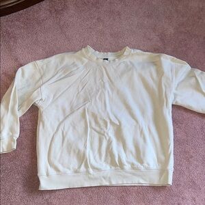 Old Navy Men's Cream Crewneck Sweater